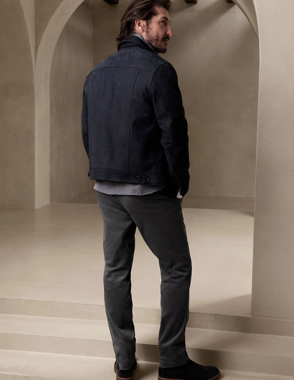 Pantalón chino slim de algodón para hombre 2