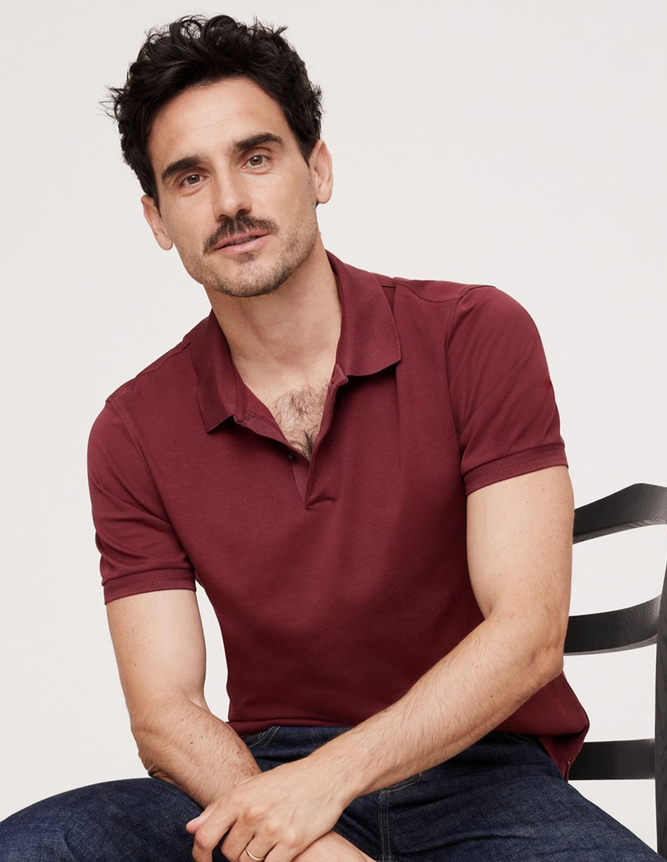 Playera tipo polo para hombre