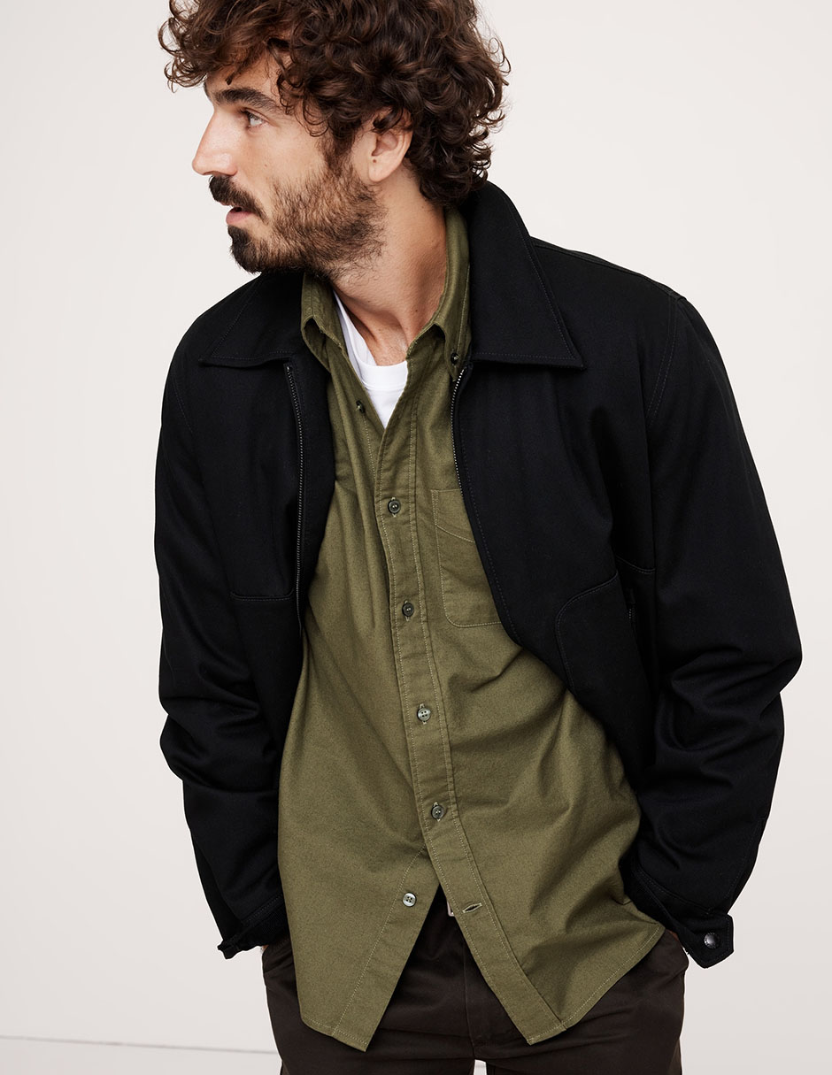 Camisa casual de algodón manga larga para hombre Camisa casual de algodón manga larga para hombre