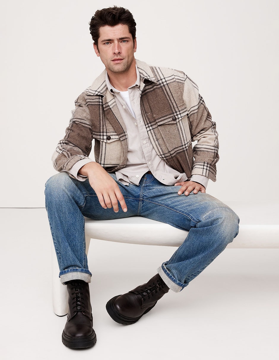 Camisa casual de algodón manga larga para hombre 3