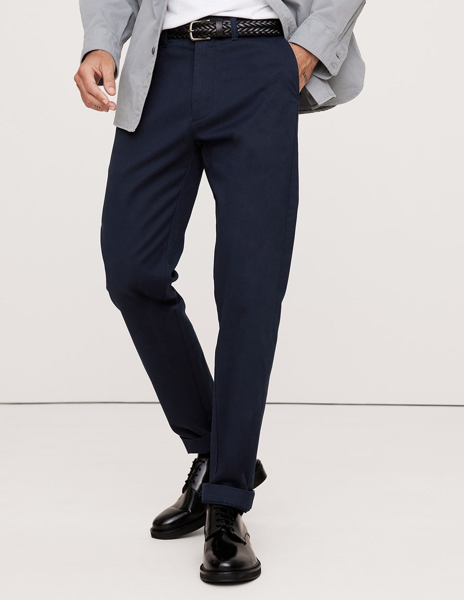 Pantalón slim de algodón para hombre Pantalón slim de algodón para hombre