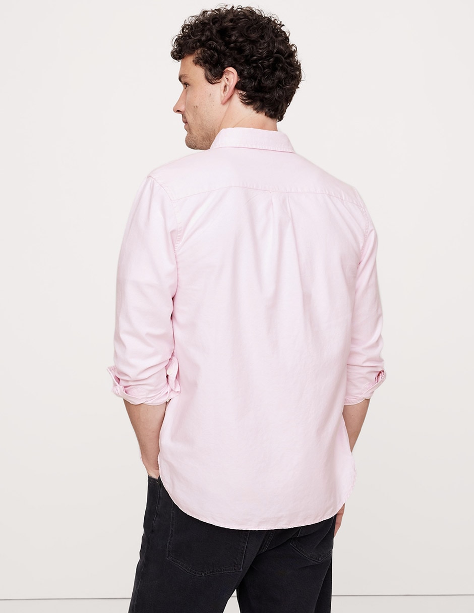 Camisa casual de algodón manga larga para hombre 2