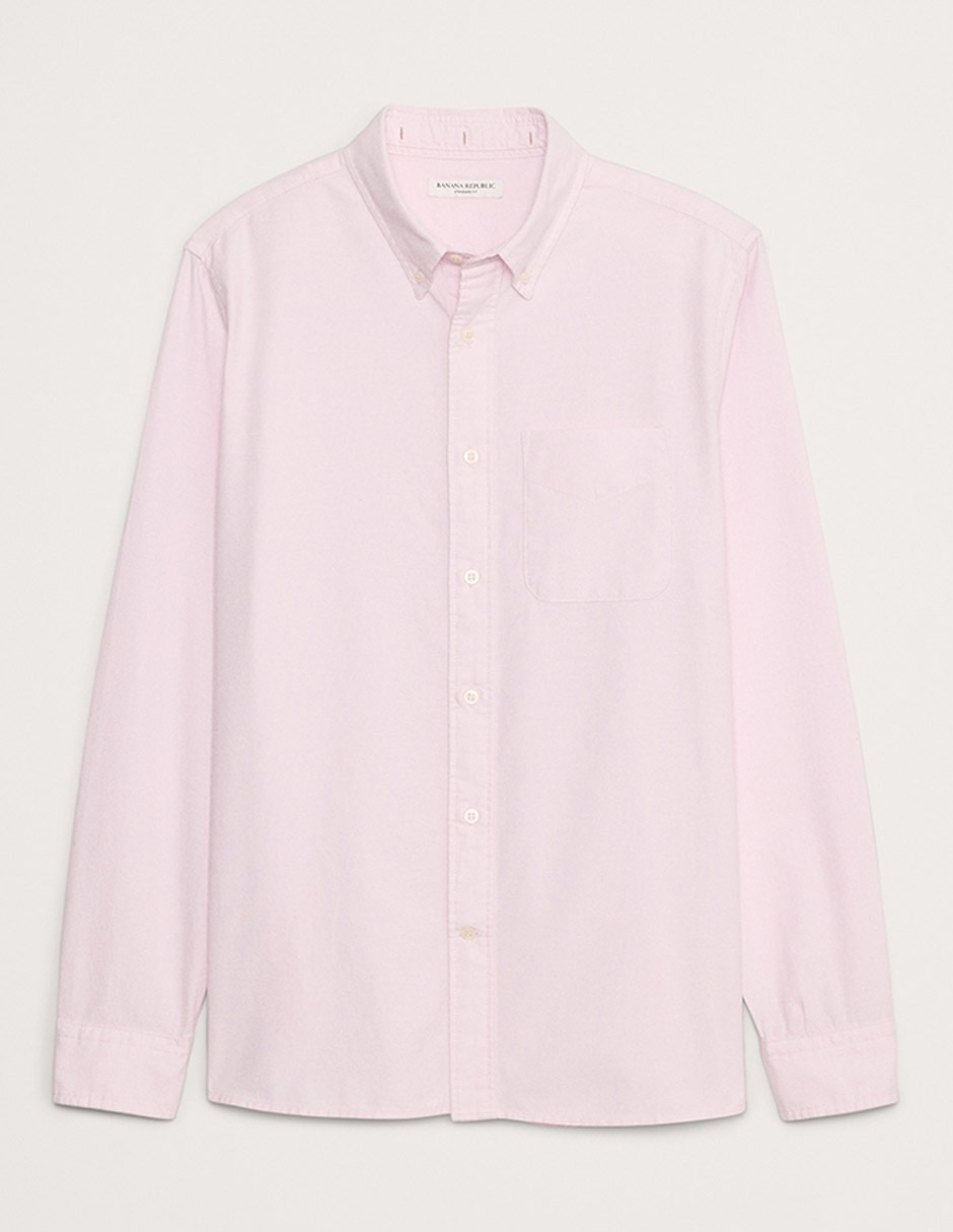 Camisa casual de algodón manga larga para hombre 4