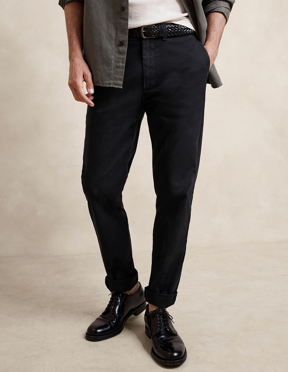 Pantalón slim de algodón para hombre
