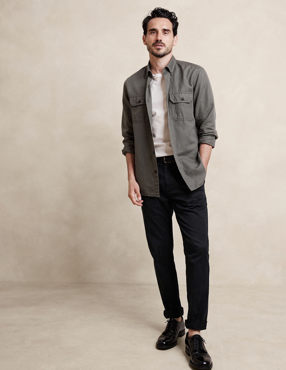 Pantalón slim de algodón para hombre 3