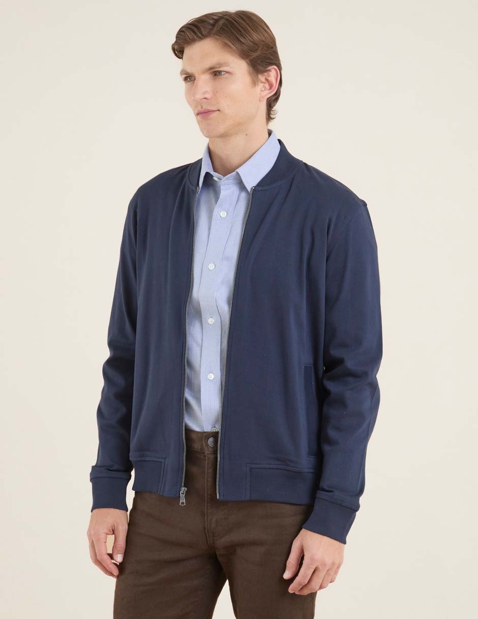 Chamarra bomber con bolsillos para hombre Chamarra bomber con bolsillos para hombre