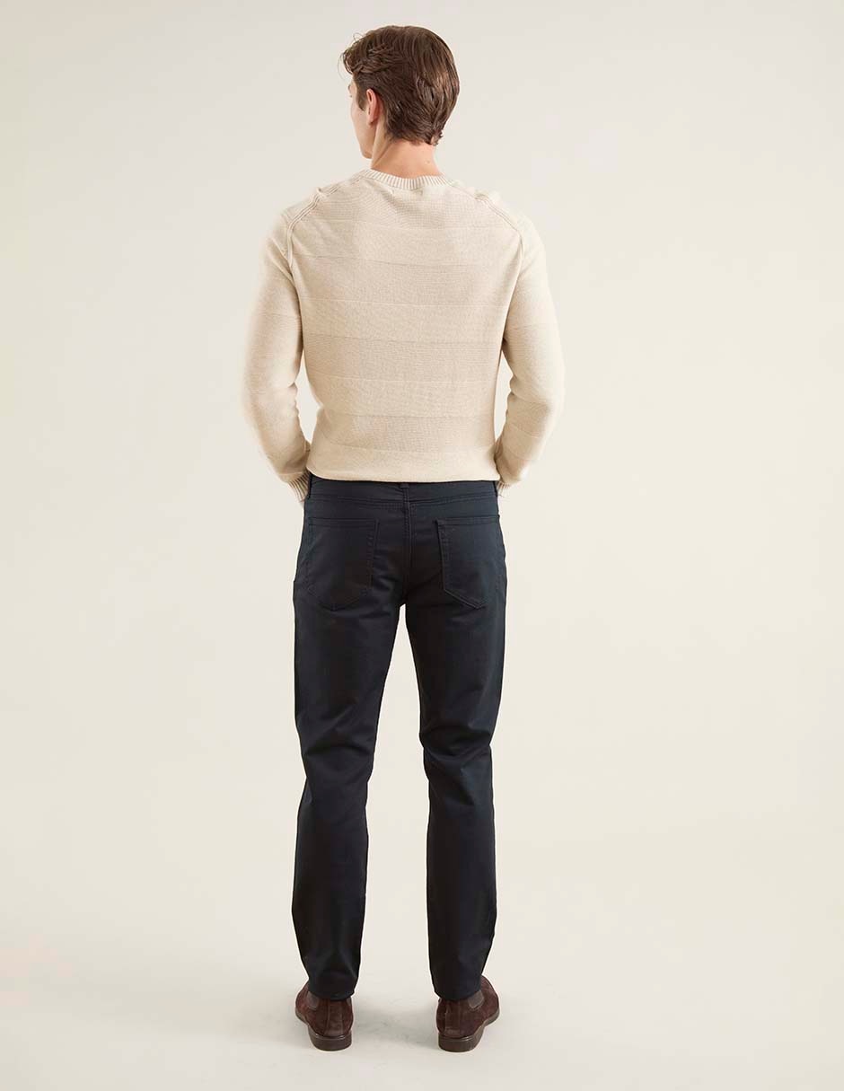 Pantalón business casual slim de algodón para hombre