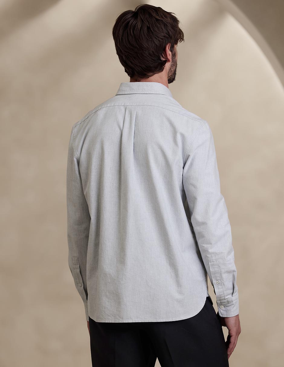 Camisa casual manga larga para hombre