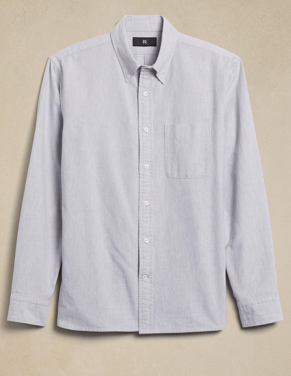 Camisa casual manga larga para hombre