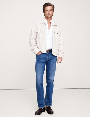 Jeans slim lavado medio para hombre Jeans slim lavado medio para hombre