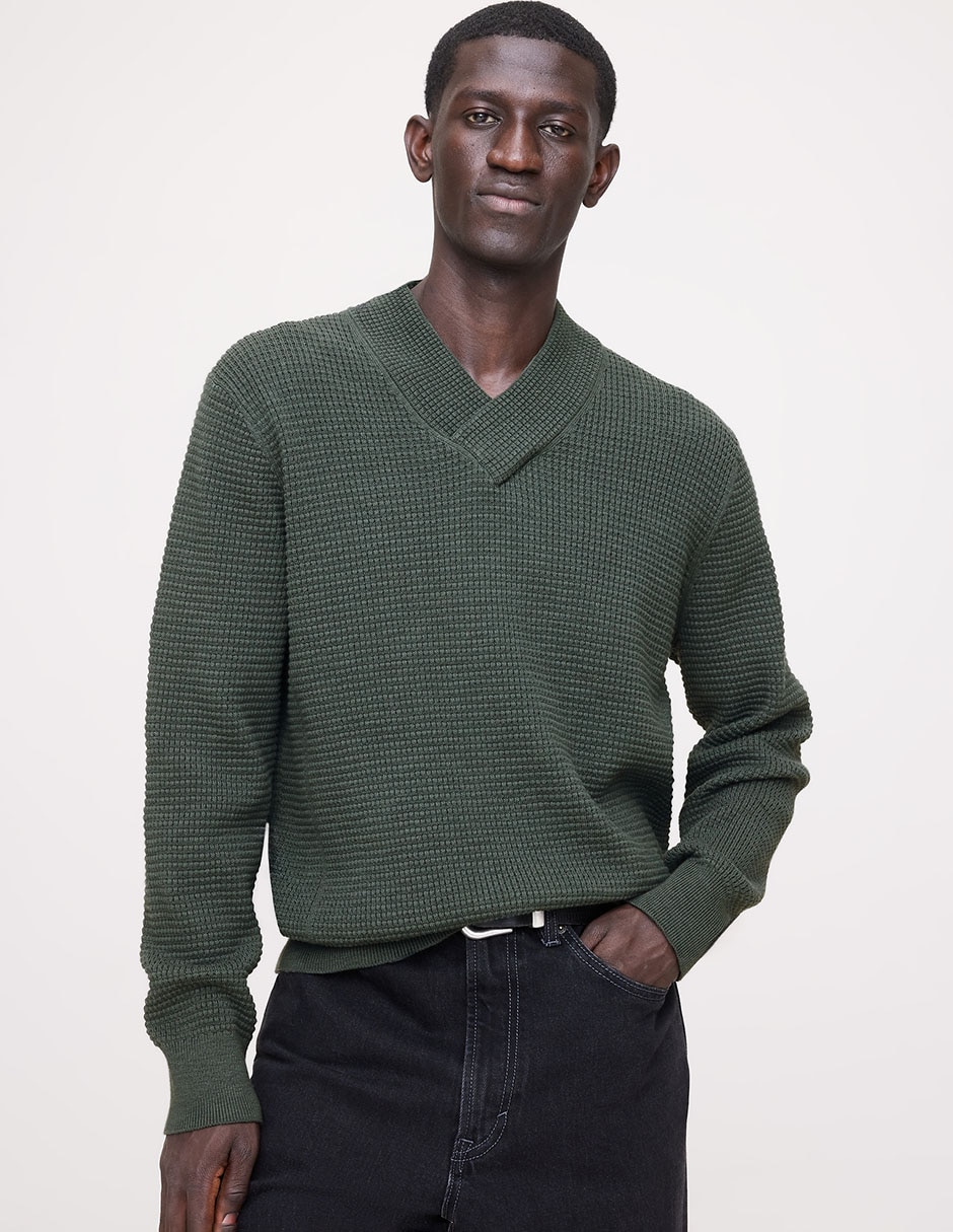 Suéter cuello v para hombre Suéter cuello v para hombre