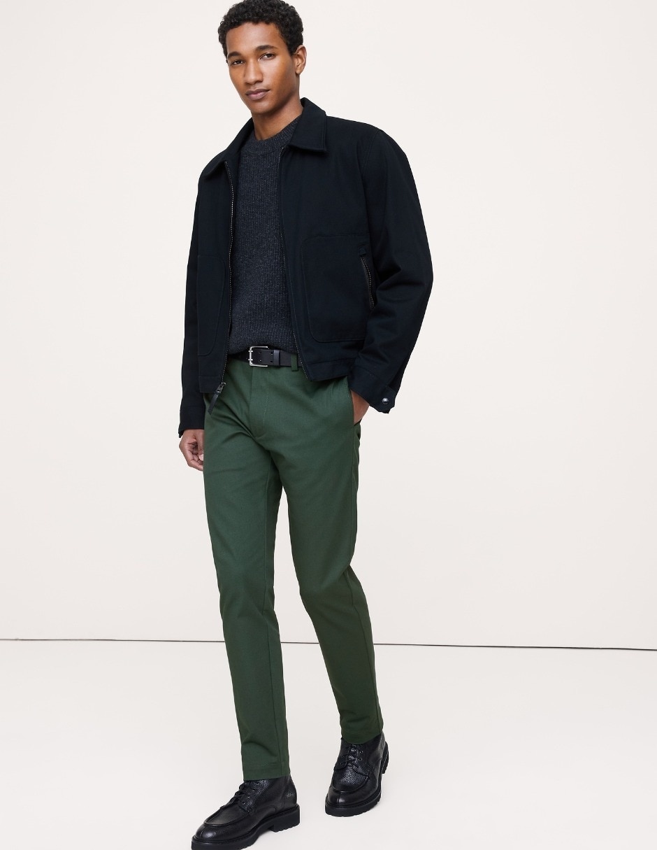 Pantalón de vestir regular para hombre