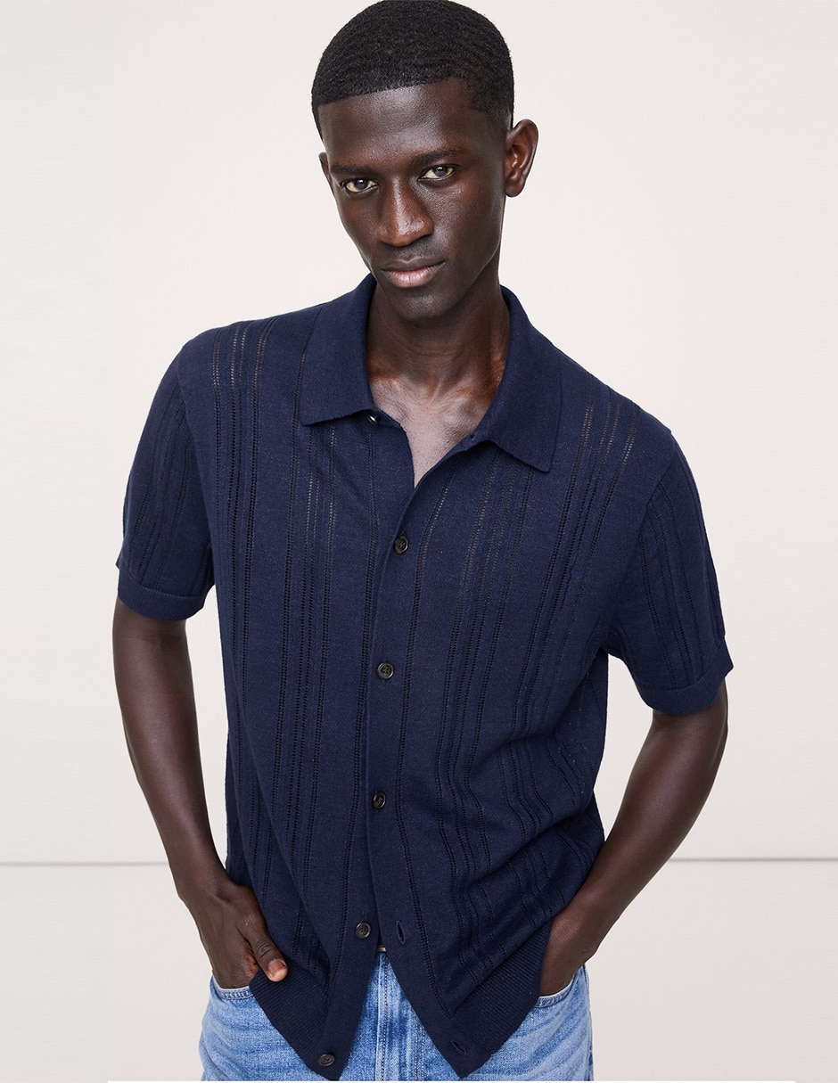 Camisa casual manga corta para hombre Camisa casual manga corta para hombre
