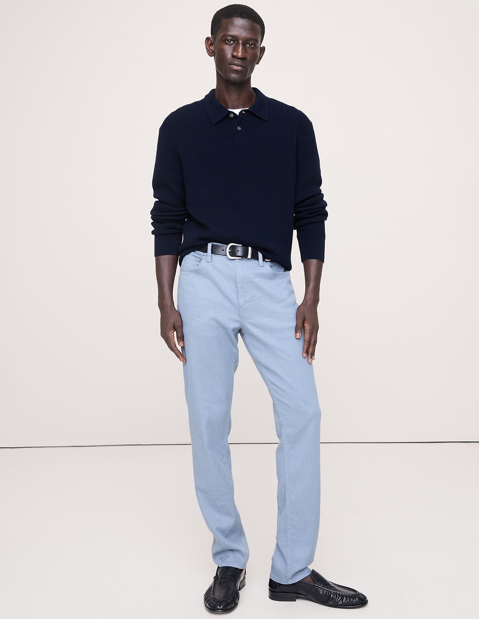 Pantalón straight de lino para hombre Pantalón straight de lino para hombre