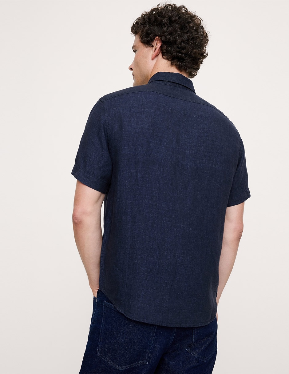 Camisa casual manga corta para hombre 3