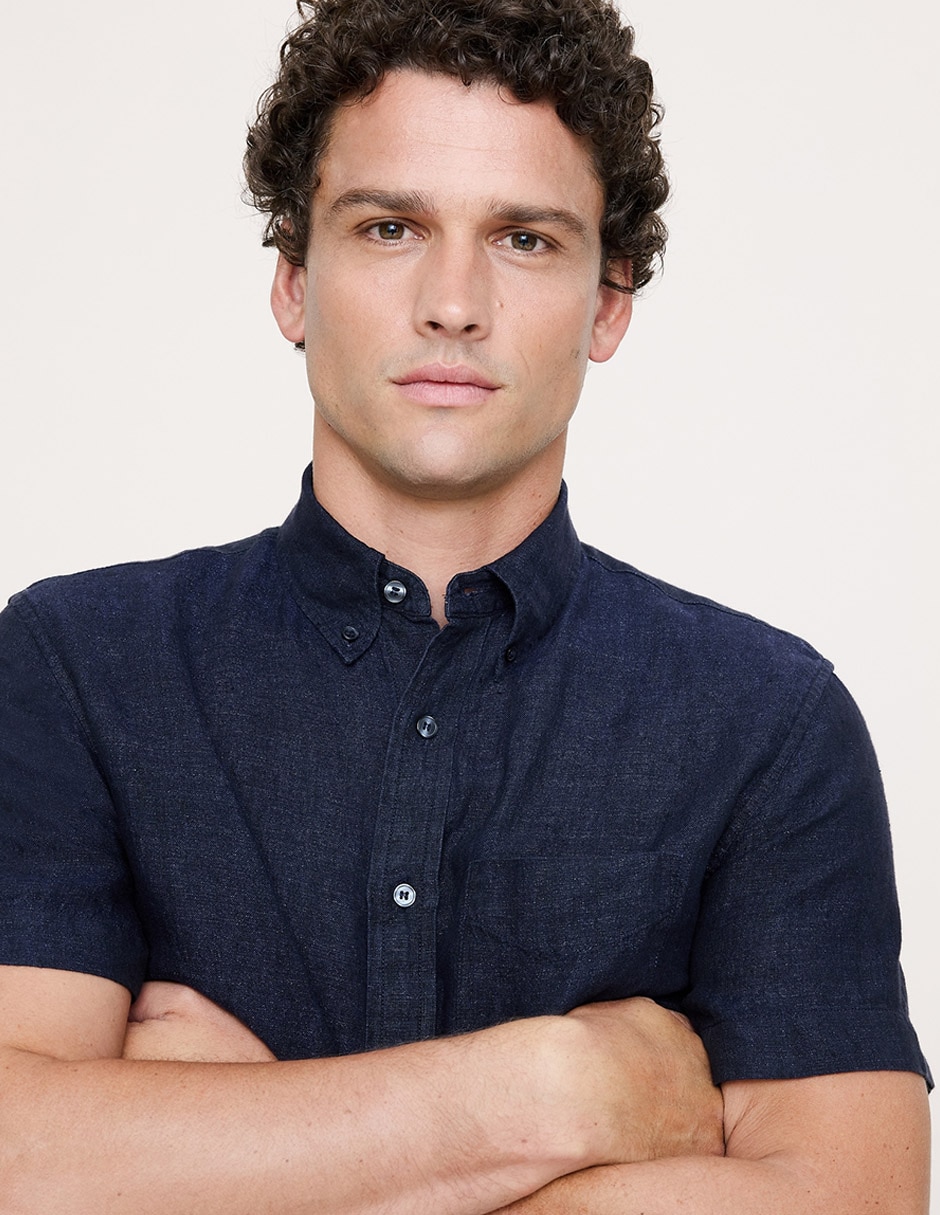 Camisa casual manga corta para hombre 2