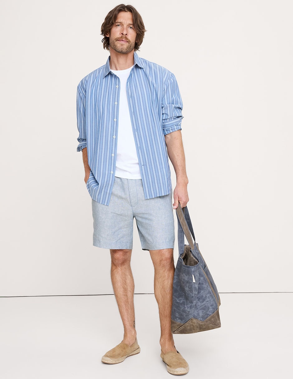 Bermuda de lino para hombre Bermuda de lino para hombre