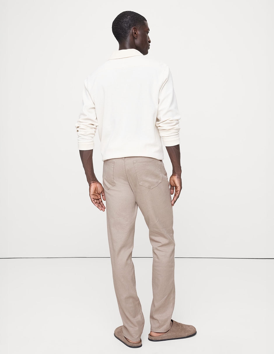 Pantalón straight de lino para hombre 4