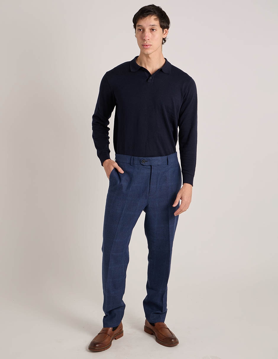 Pantalón de vestir straight de lino para hombre