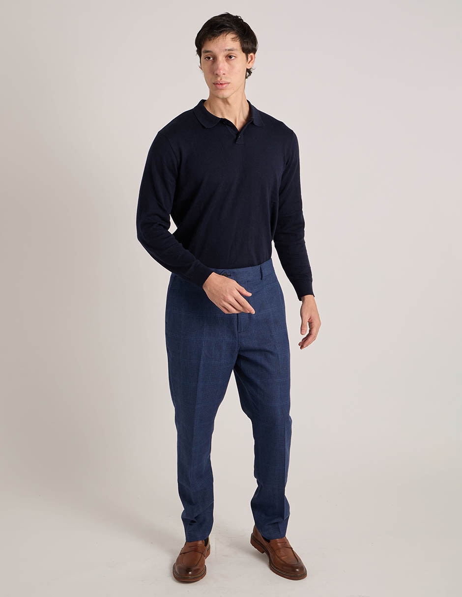 Pantalón de vestir straight de lino para hombre 8