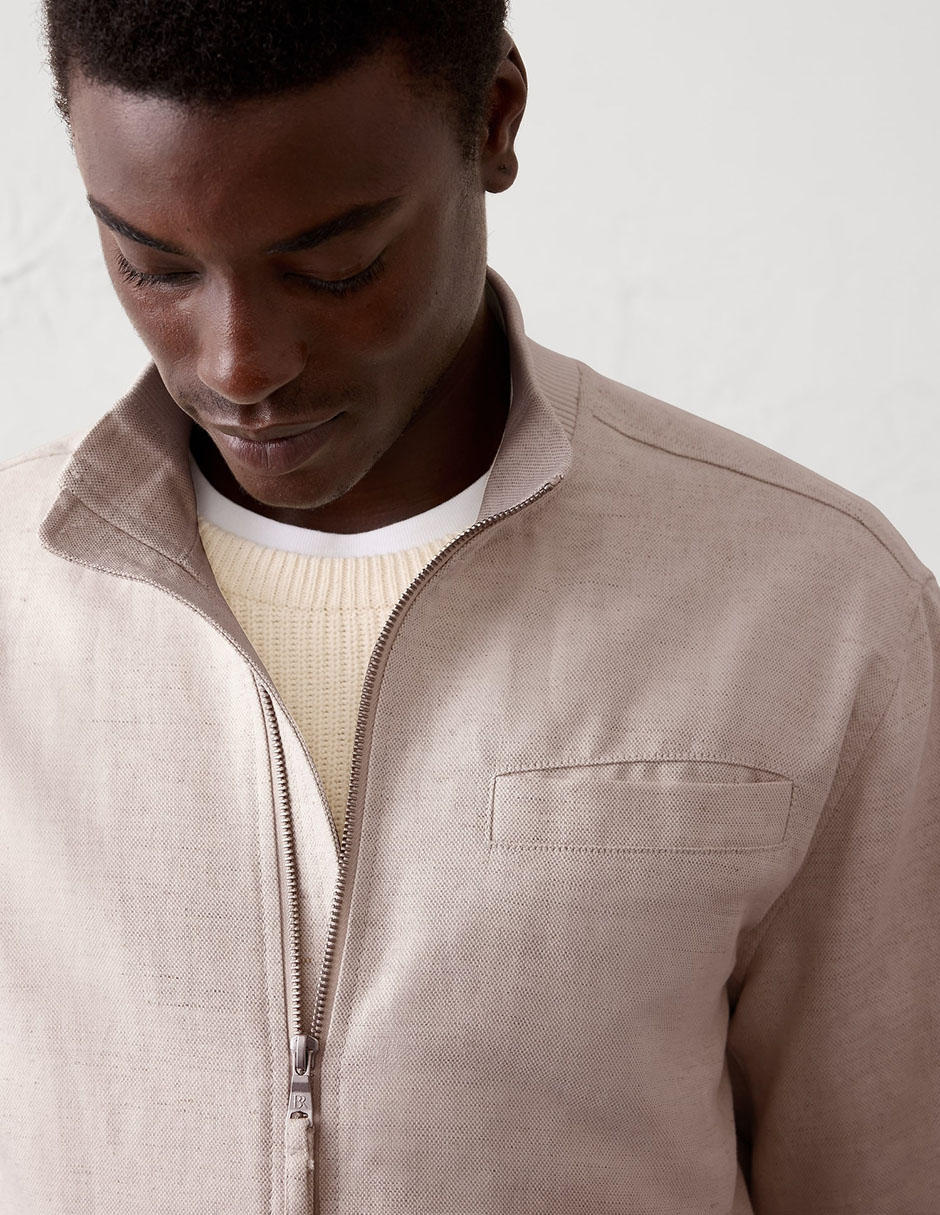 Chamarra bomber con bolsillos para hombre 3