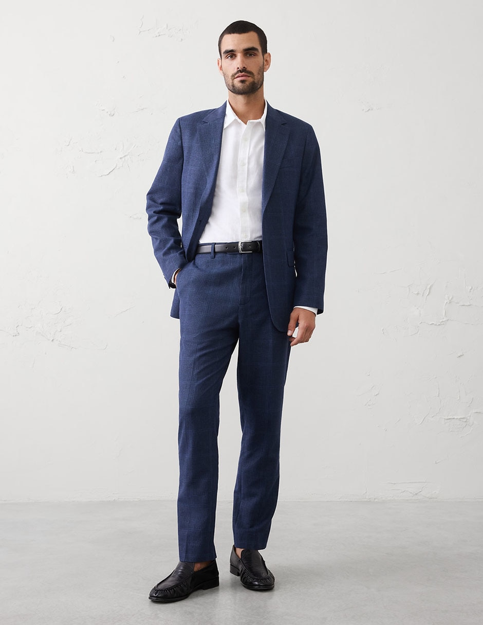 Pantalón de vestir straight de lino para hombre