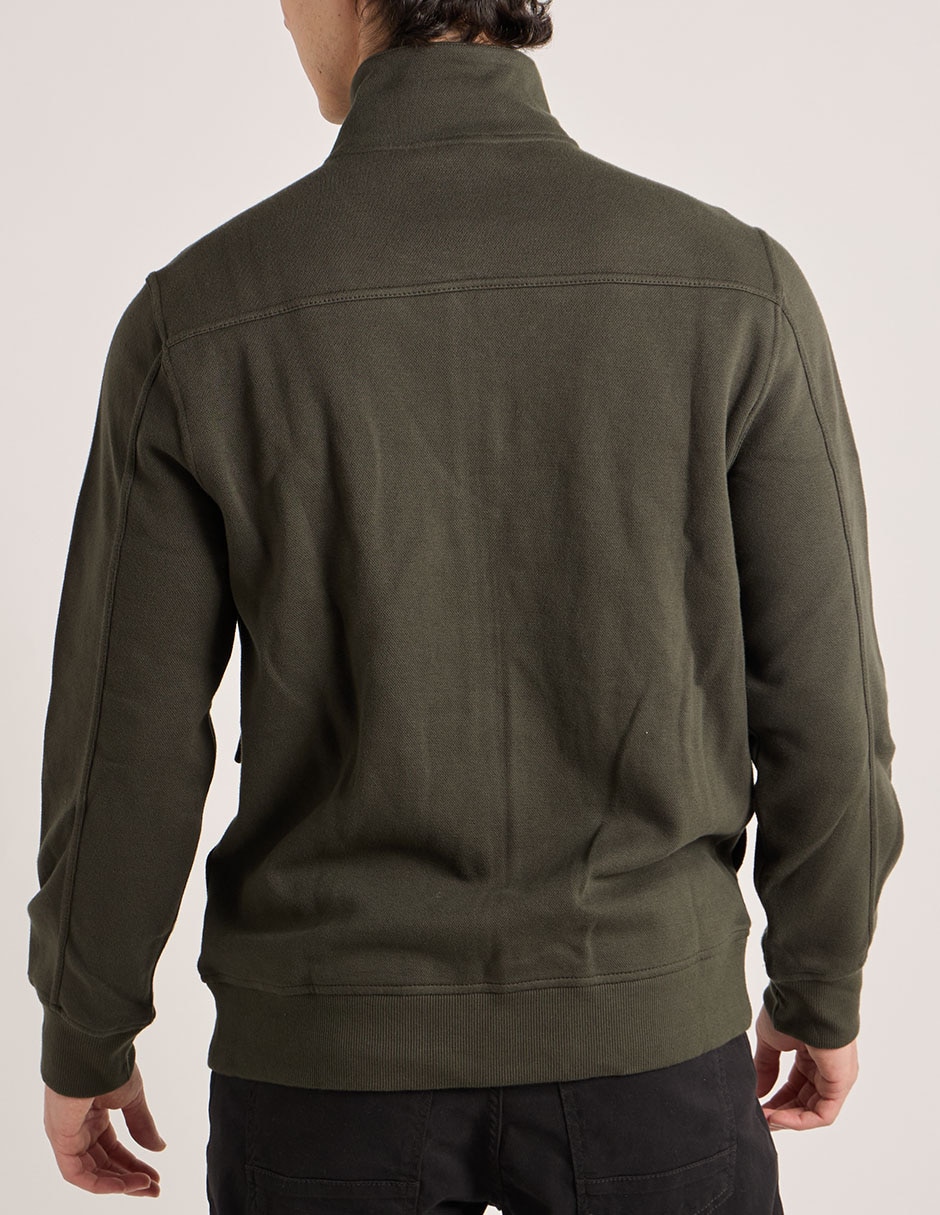 Chamarra casual con bolsillo para hombre