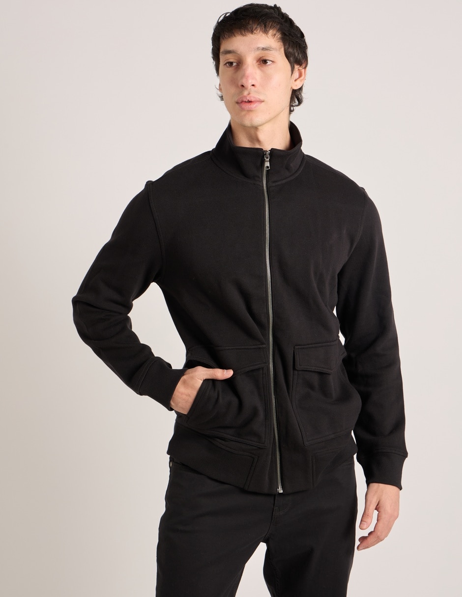 Chamarra casual con bolsillo para hombre Chamarra casual con bolsillo para hombre