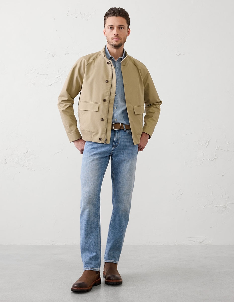 CHAMARRA BOMBER BANANA 884523 LISO ALGO 3