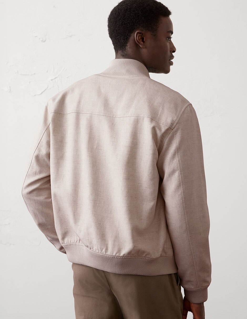 CHAMARRA BOMBER BANANA 884537 LISO LINO 2