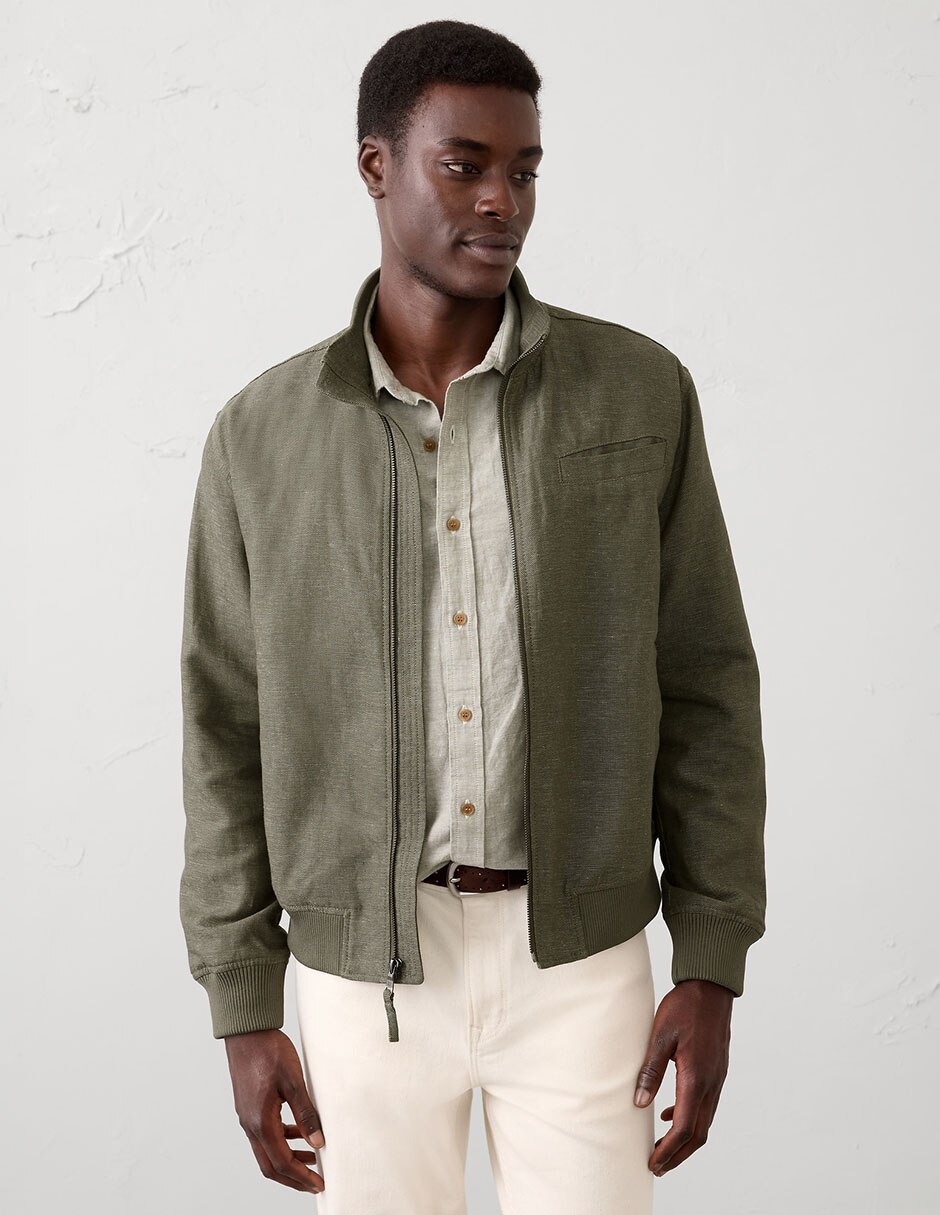 CHAMARRA BOMBER BANANA 884537 LISO LINO