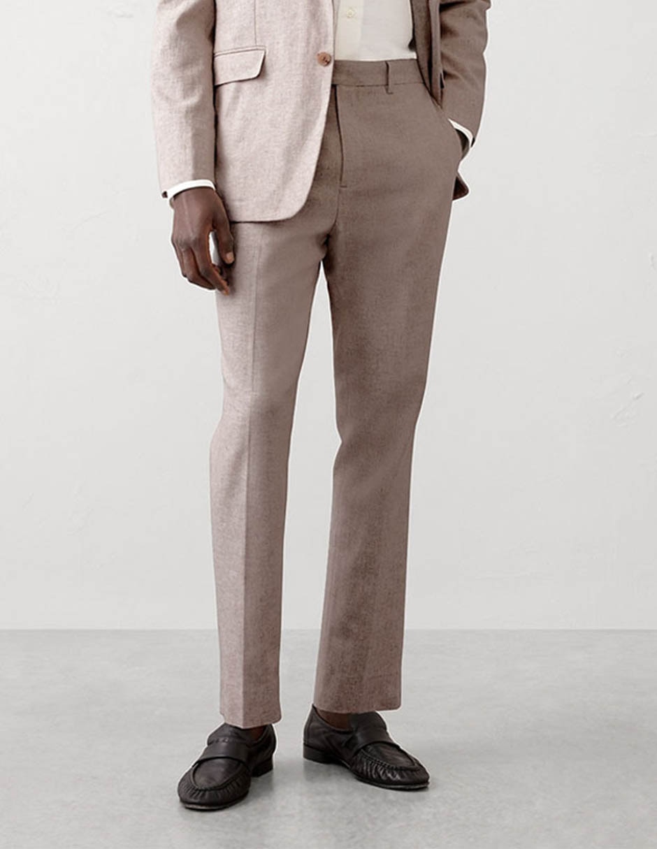 Pantalón straight de lino para hombre Pantalón straight de lino para hombre