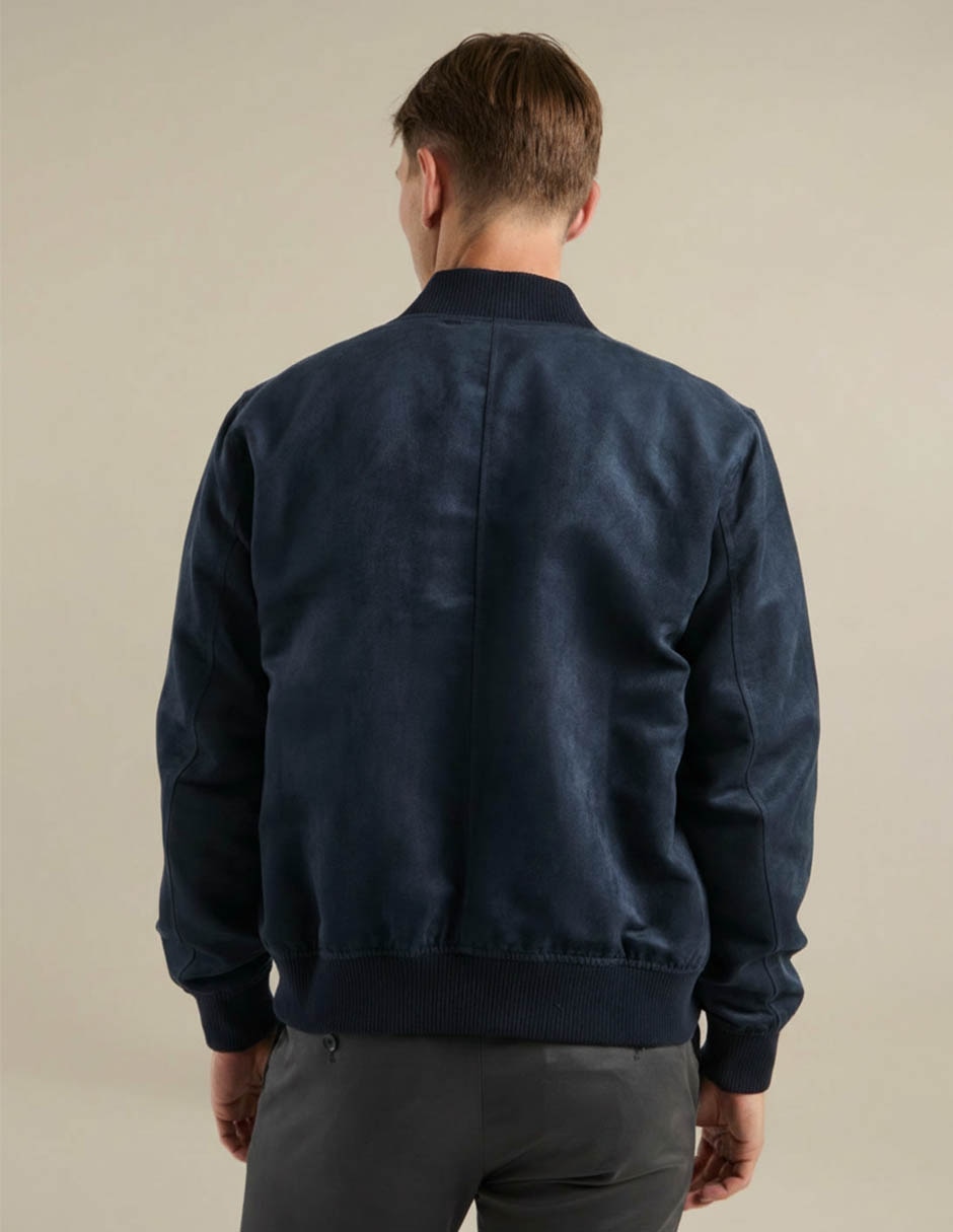 Chamarra bomber con bolsillos para hombre 2