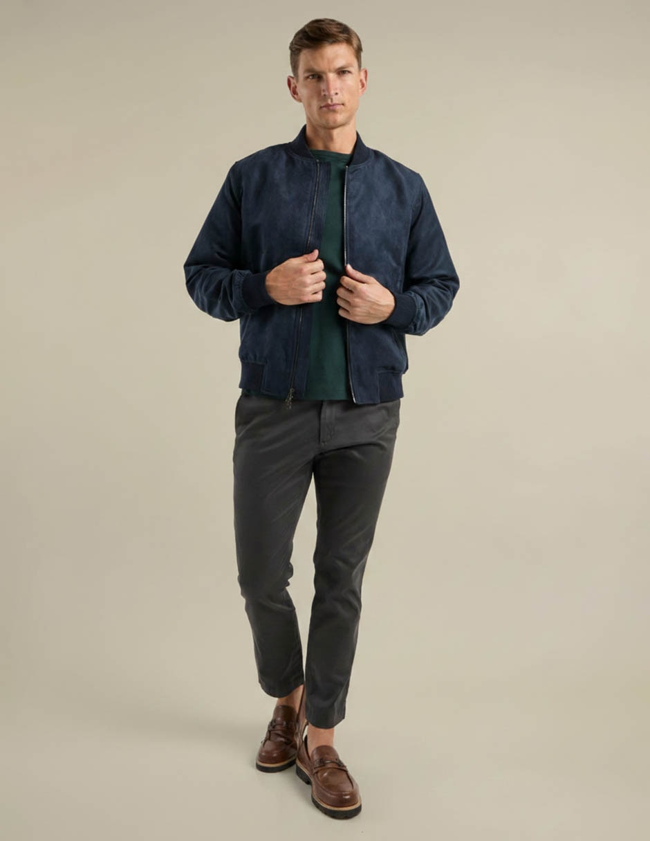Chamarra bomber con bolsillos para hombre 3