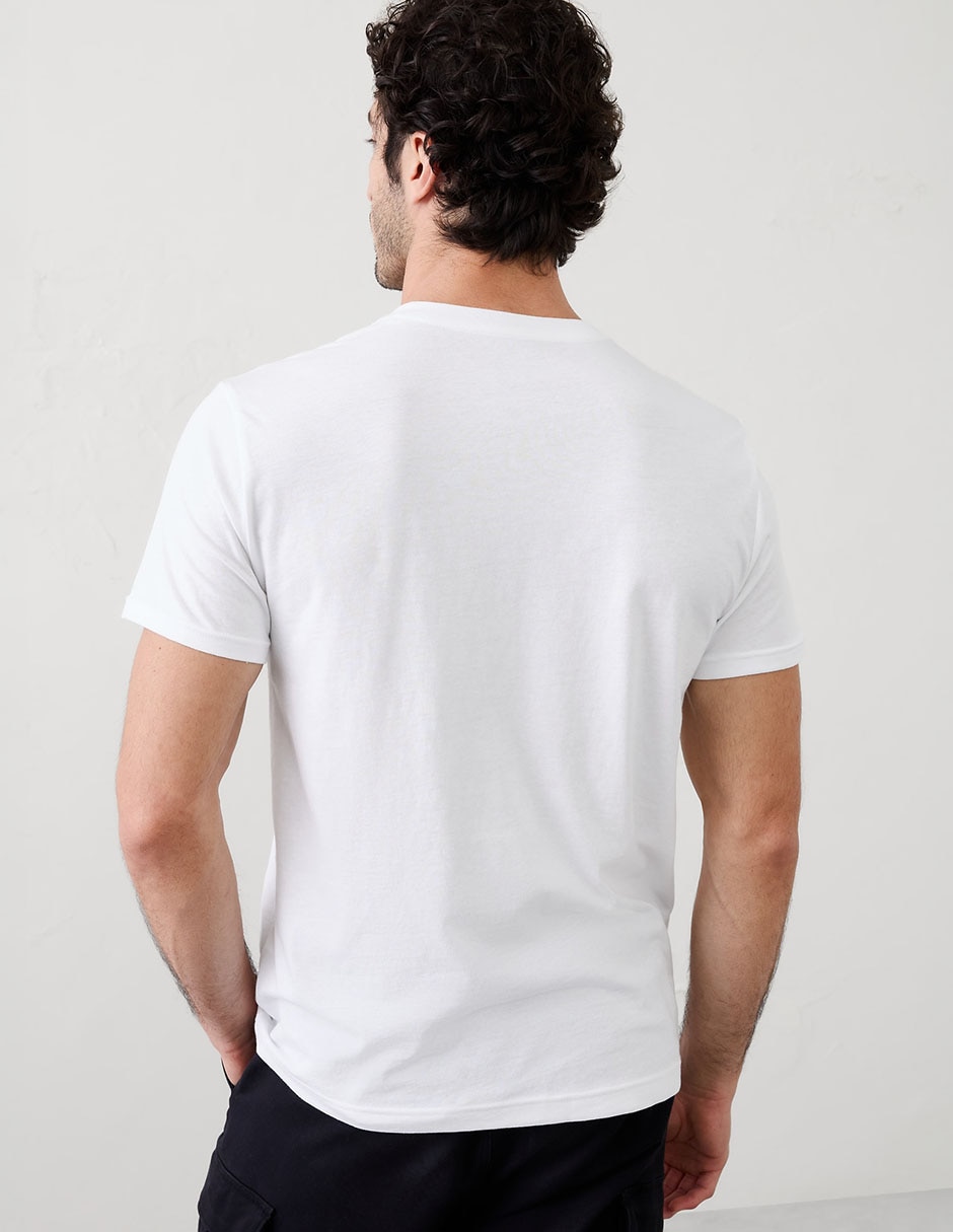 Playera cuello v para hombre 2