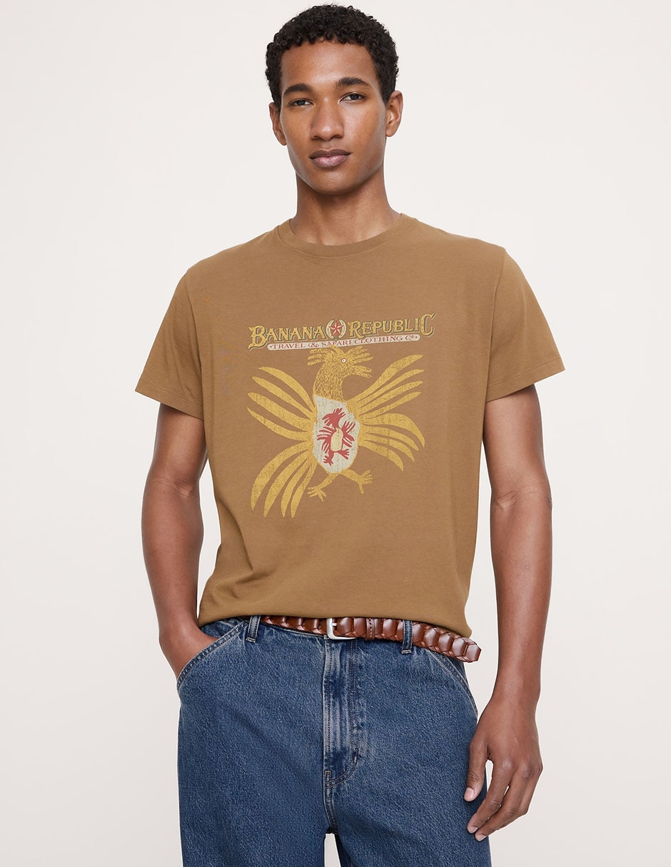 Playera cuello redondo para hombre