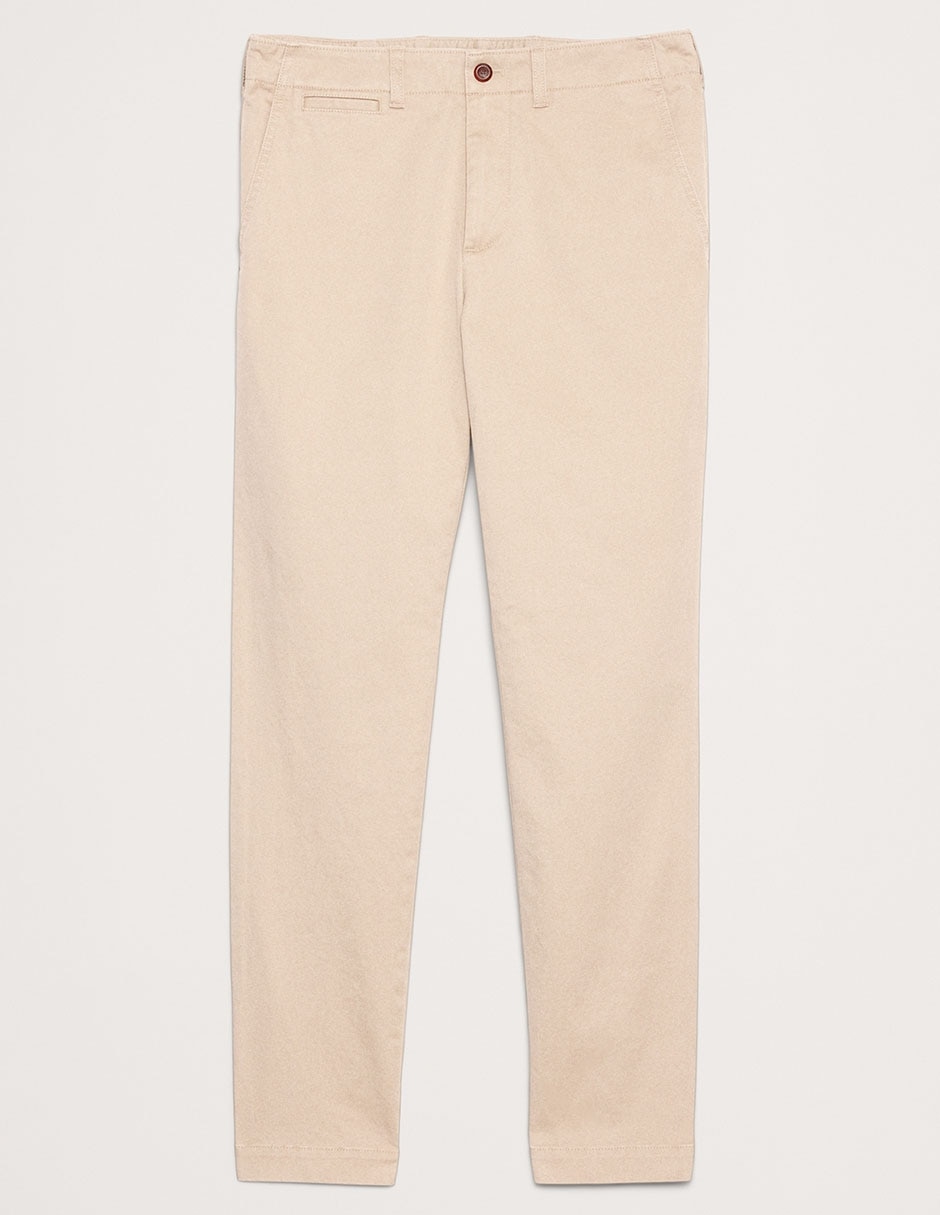 Pantalón chino slim de algodón para hombre
