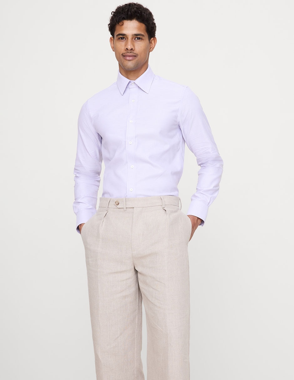 Camisa de vestir manga larga para hombre