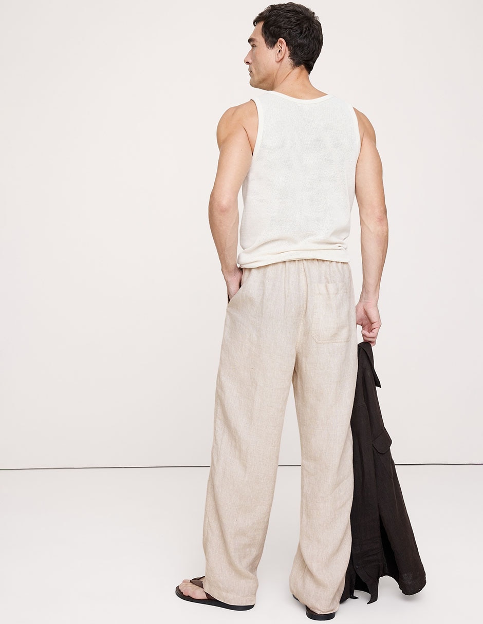 Pantalón relaxed baggy de algodón para hombre