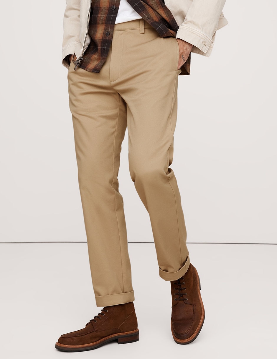 Pantalón business casual de vestir straight para hombre