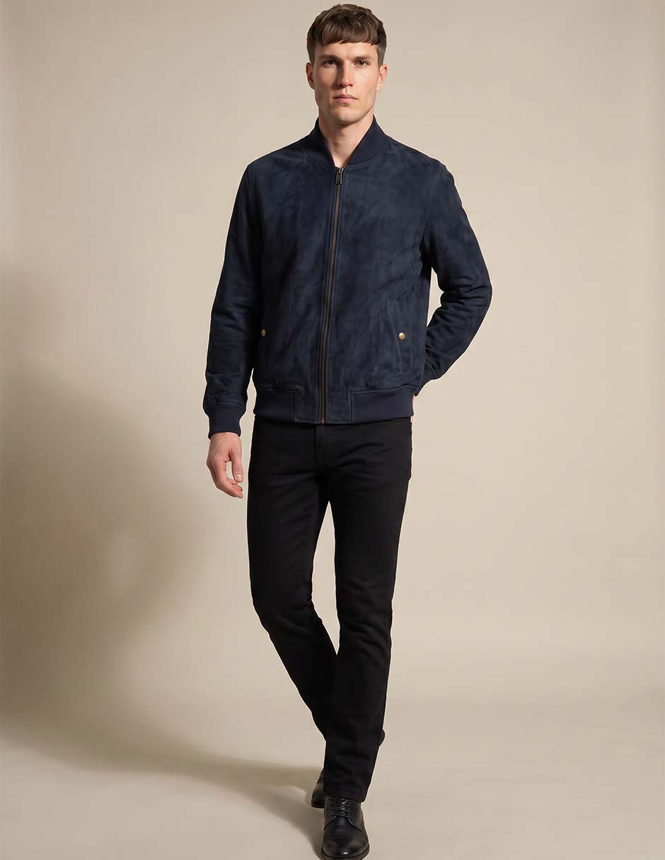 CHAMARRA BOMBER BANANA 884550 LISO SUED