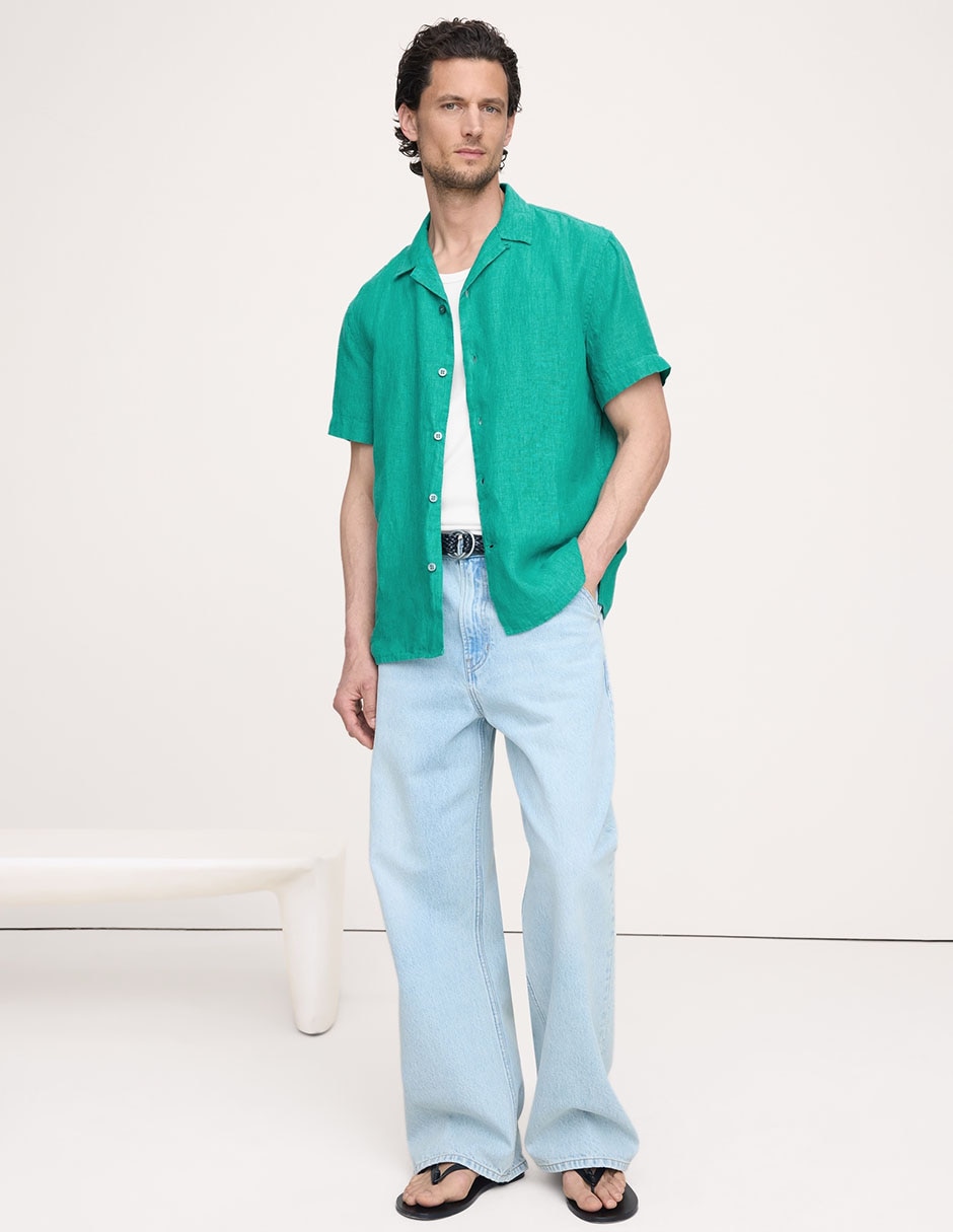 Camisa casual manga corta para hombre Camisa casual manga corta para hombre