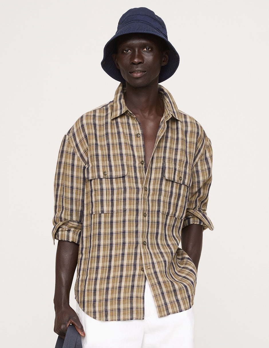 Camisa casual manga larga para hombre Camisa casual manga larga para hombre