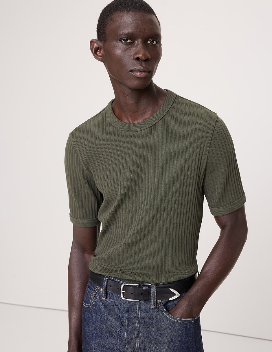 Playera cuello redondo para hombre