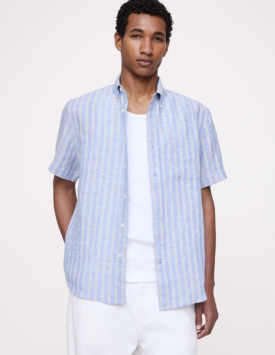 Camisa casual manga corta para hombre Camisa casual manga corta para hombre