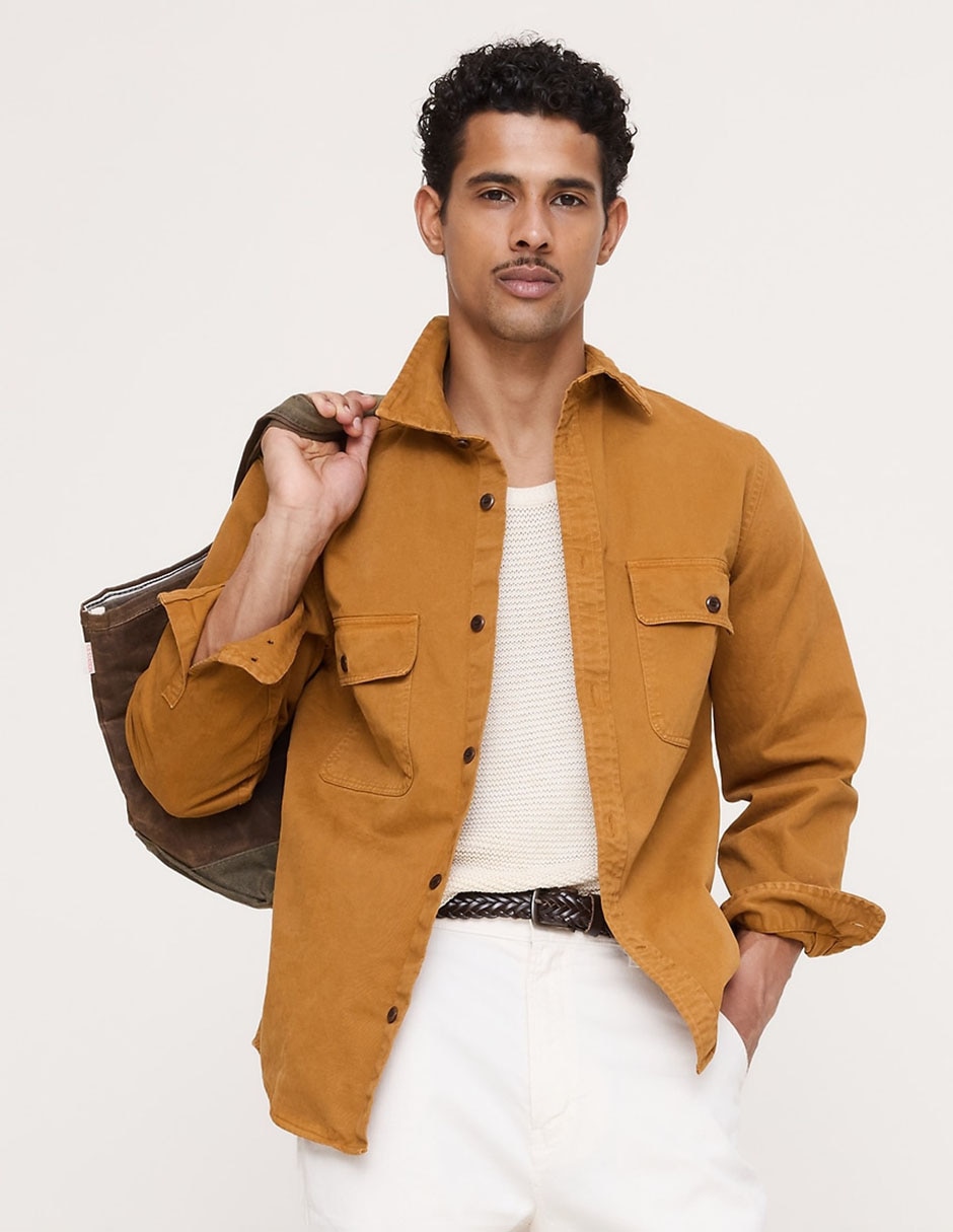 Chamarra casual con bolsillos para hombre