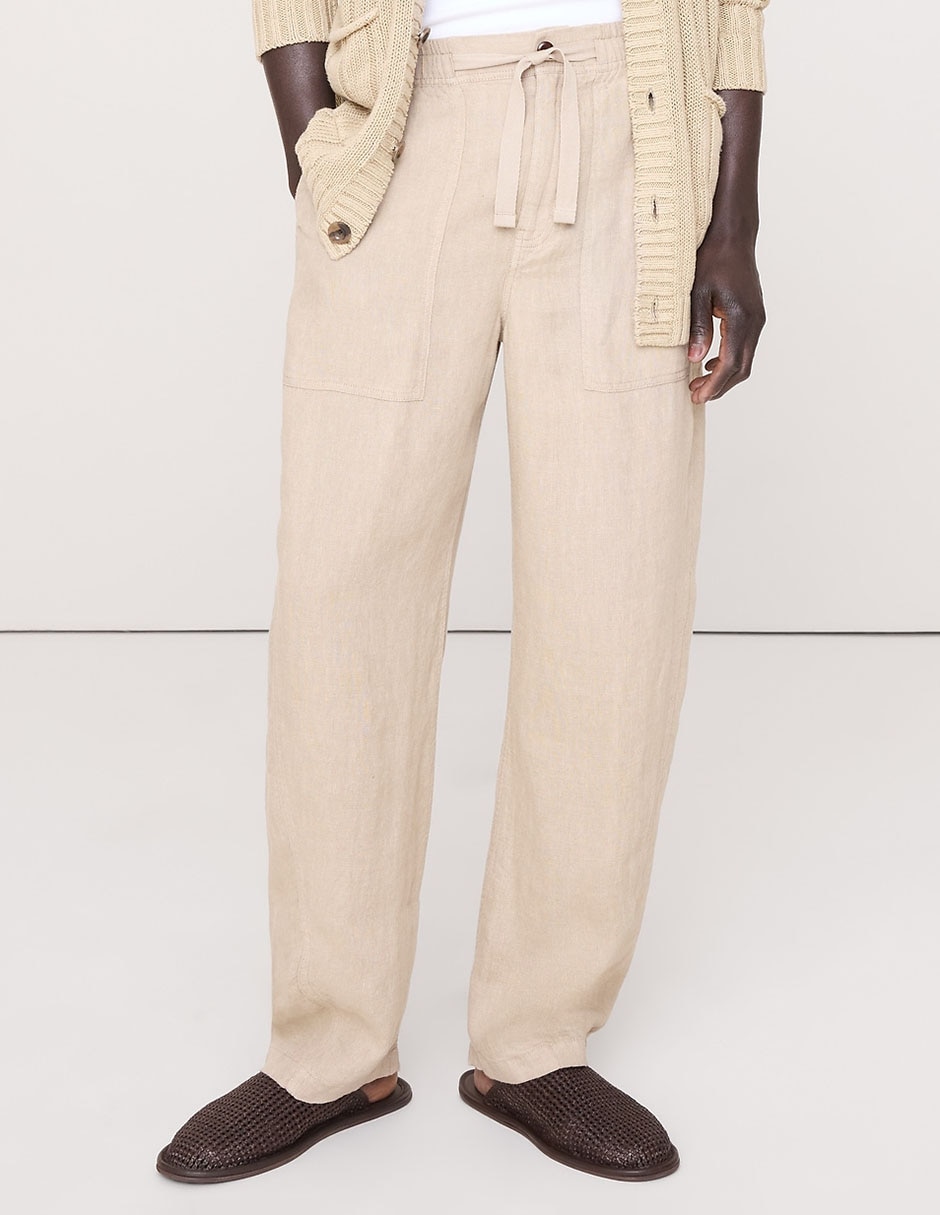 Pantalón relaxed baggy de algodón para hombre Pantalón relaxed baggy de algodón para hombre