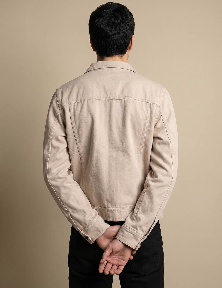 Chamarra casual de algodón para hombre
