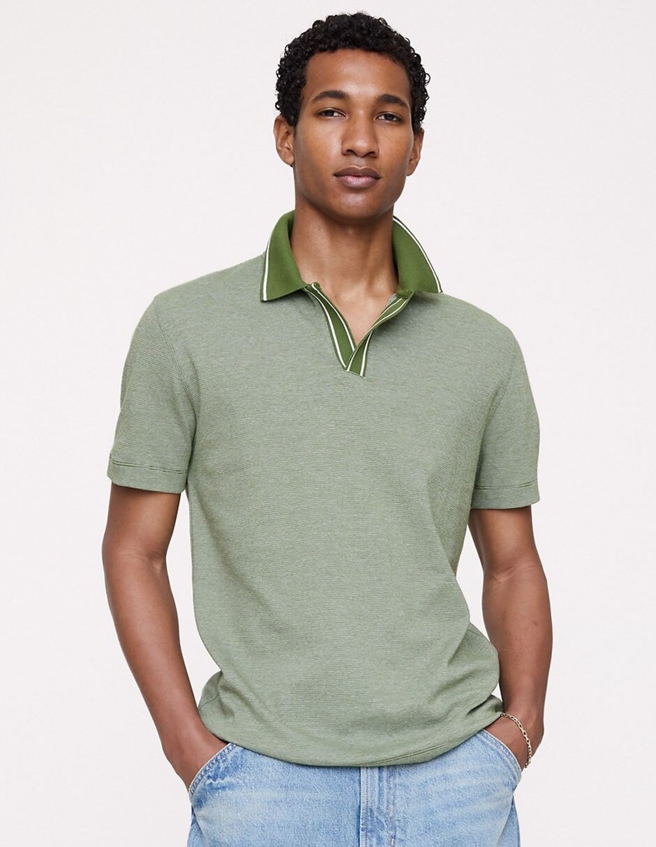 PLAYERA POLO BANANA 000897411 LISO CASU