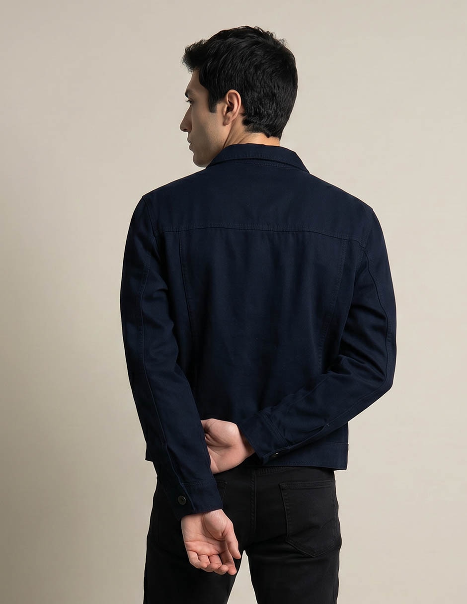 Chamarra casual de algodón para hombre 2